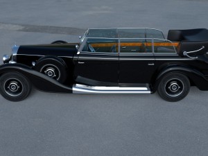 mercedes 770k staff car hdri 3D Model