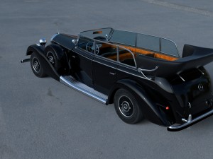 mercedes 770k staff car hdri 3D Model