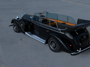mercedes 770k staff car hdri 3D Model