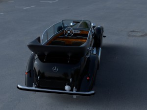 mercedes 770k staff car hdri 3D Model