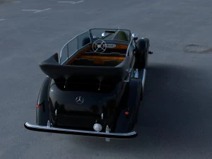 mercedes 770k staff car hdri 3D Model