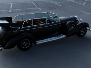 mercedes 770k staff car hdri 3D Model
