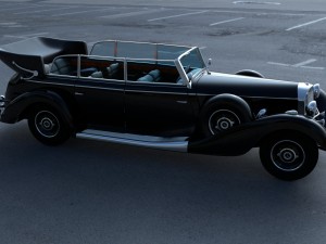 mercedes 770k staff car hdri 3D Model