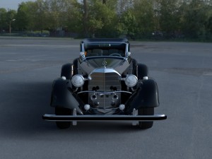 mercedes 770k grosser nazi staff car hdri 3D 模型