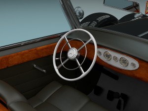 mercedes 770k grosser nazi staff car hdri 3D 模型