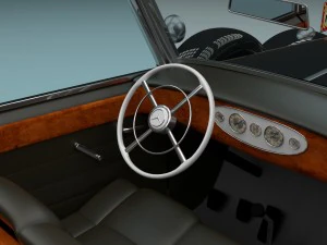 mercedes 770k grosser nazi personel arabası hdri 3D Model