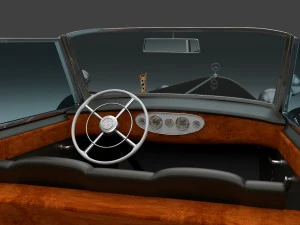 mercedes 770k grosser nazi personel arabası hdri 3D Model