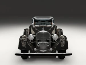 mercedes 770k grosser nazi personel arabası hdri 3D Model