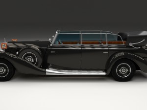 mercedes 770k grosser nazi staff car hdri 3D 模型