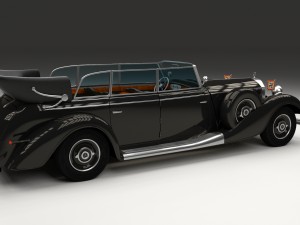 mercedes 770k grosser nazi staff car hdri 3D 模型
