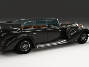 mercedes 770k grosser nazi personel arabası hdri 3D Model