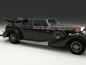 mercedes 770k grosser nazi staff car hdri 3D 模型