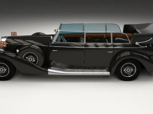 mercedes 770k grosser nazi personel arabası hdri 3D Model