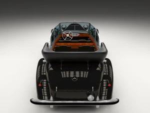 mercedes 770k grosser nazi personel arabası hdri 3D Model