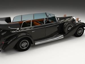 mercedes 770k grosser nazi staff car hdri 3D 模型