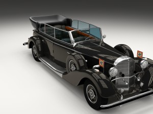 mercedes 770k grosser nazi staff car hdri 3D 模型
