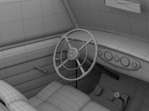 mercedes 770k grosser nazi staff car hdri 3D 模型