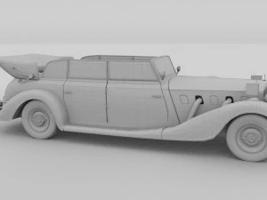 mercedes 770k grosser nazi personel arabası hdri 3D Model