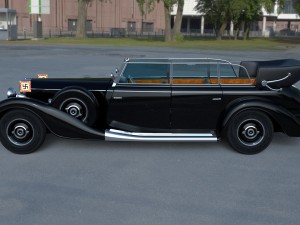 mercedes 770k grosser nazi staff car hdri 3D 模型