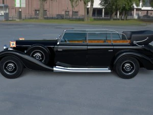 mercedes 770k grosser nazi personel arabası hdri 3D Model
