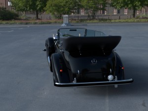 mercedes 770k grosser nazi staff car hdri 3D 模型