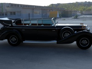 mercedes 770k grosser nazi staff car hdri 3D 模型