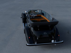 mercedes 770k grosser nazi staff car hdri 3D 模型