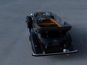 mercedes 770k grosser nazi personel arabası hdri 3D Model
