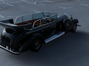 mercedes 770k grosser nazi personel arabası hdri 3D Model
