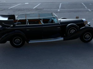 mercedes 770k grosser nazi personel arabası hdri 3D Model