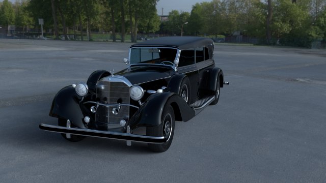 mercedes 770k grosser staff car hdri 3D 모델 .c4d .max .obj .3ds .fbx .stl .blend 