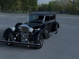 mercedes 770k carro pessoal mais bruto hdri Modelo 3D