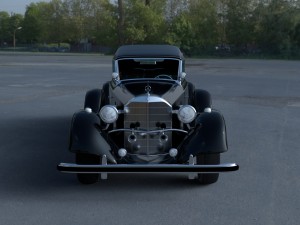 mercedes 770k grosser staff car hdri 3D 모델