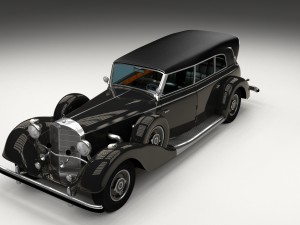 mercedes 770k grosser staff car hdri 3D 모델