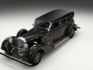 mercedes 770k grosser staff car hdri 3D Model