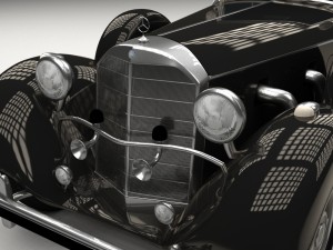 mercedes 770k grosser staff car hdri 3D 모델