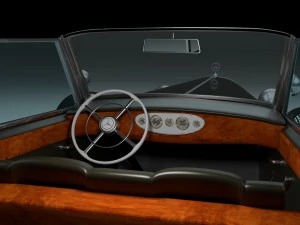 mercedes 770k grosser staff car hdri 3D Model
