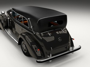 mercedes 770k grosser staff car hdri 3D 모델