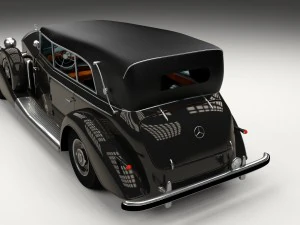 mercedes 770k grosser staff car hdri 3D Model