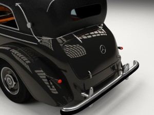 mercedes 770k grosser staff car hdri 3D 모델