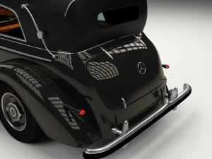 mercedes 770k grosser staff car hdri 3D Model
