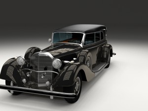 mercedes 770k grosser staff car hdri 3D 모델