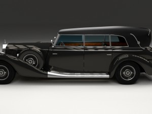 mercedes 770k grosser staff car hdri 3D 모델
