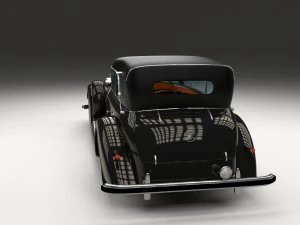 mercedes 770k grosser staff car hdri 3D Model