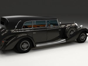 mercedes 770k grosser staff car hdri 3D 모델