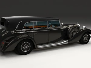 mercedes 770k grosser staff car hdri 3D Model
