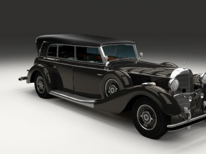 mercedes 770k grosser staff car hdri 3D 모델