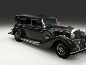 mercedes 770k grosser staff car hdri 3D Model