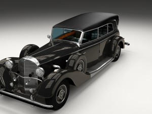 mercedes 770k grosser staff car hdri 3D 모델