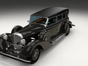 mercedes 770k grosser staff car hdri 3D Model
